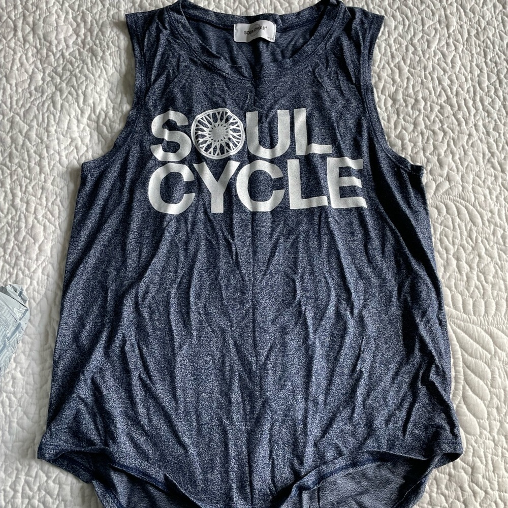 SoulCycle Blue Muscle Tank